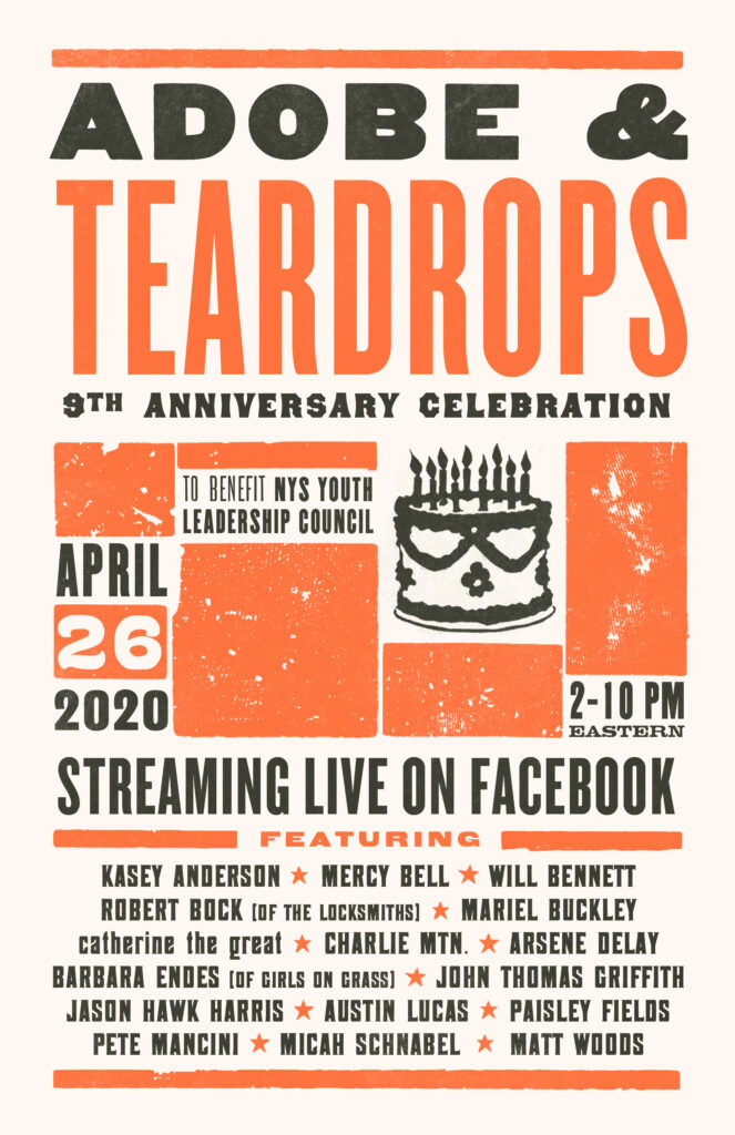 Adobe & Teardrops 9th Anniversary Celebration poster